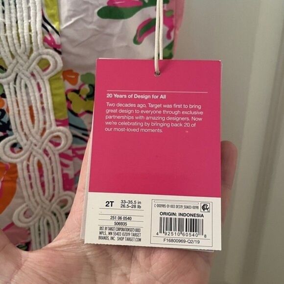 Lilly Pulitzer for Target Nosie Posey Floral Shift Dress Girls Size 2T NWT - Picture 7 of 11